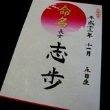 命名書