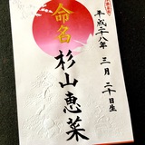 命名書