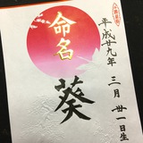 命名書