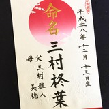 命名書